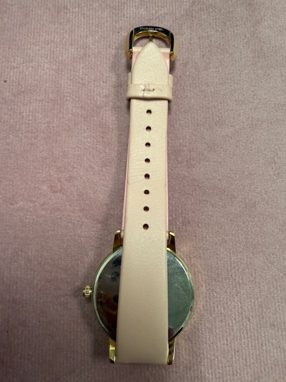 kate spade Gold-Tone Watch with Pink Strap and Multi-Color Parrot Dial - Picture 4 of 7